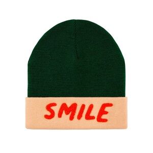 Lässig | 1-3Y Merino Beanie Little Gang Smile, Ocean Green / Light Rose